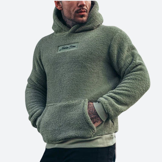 Sweat à capuche en peluche confortable pour homme - Augustin