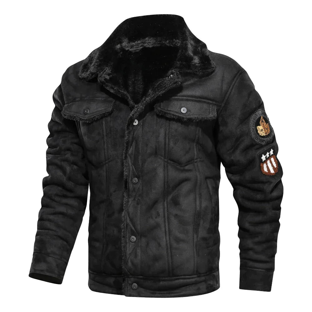 Fleece-lined leather jacket - Killian